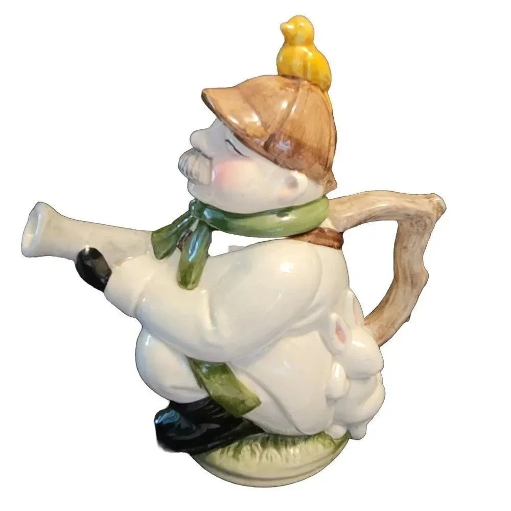 Roy Simpson J. Luber Tea Pot, The Huntsman, Bird And Rabbit Hunter Japan No.2